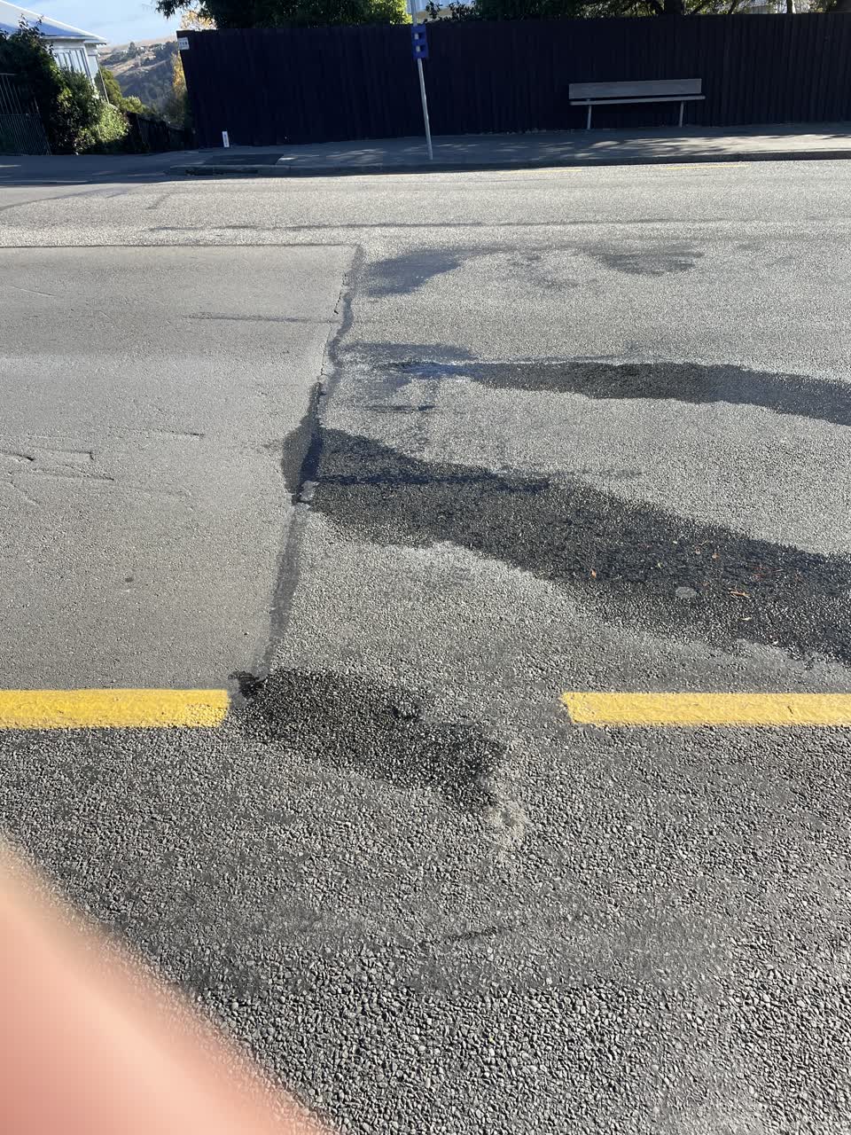 The photograph attached to this water leak report