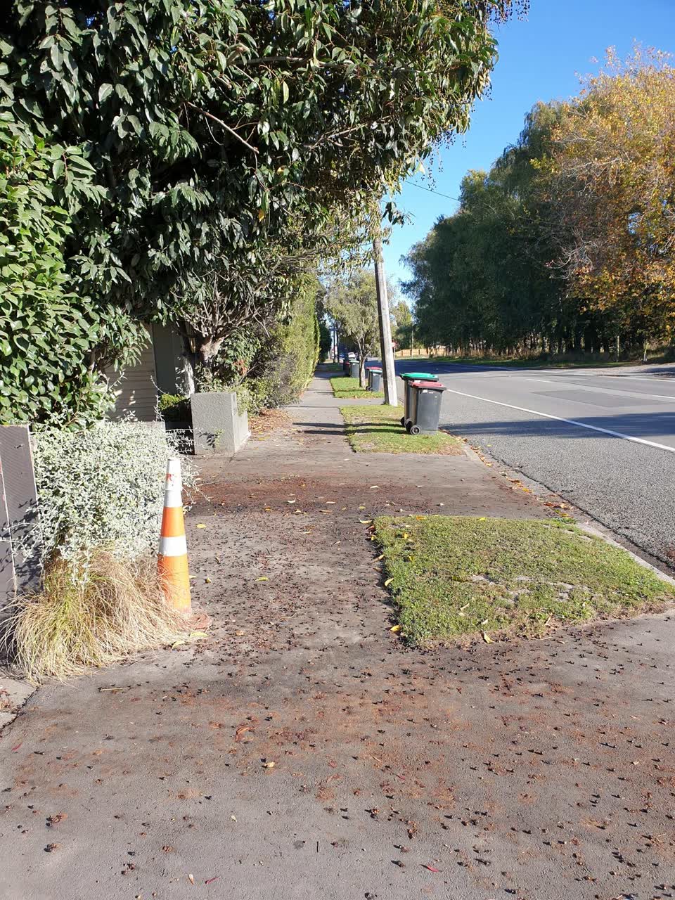 The photograph attached to this roading/streets report