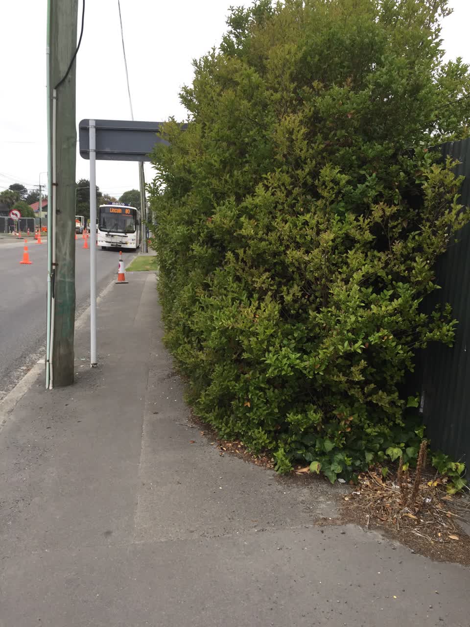 The photograph attached to this roading/streets report