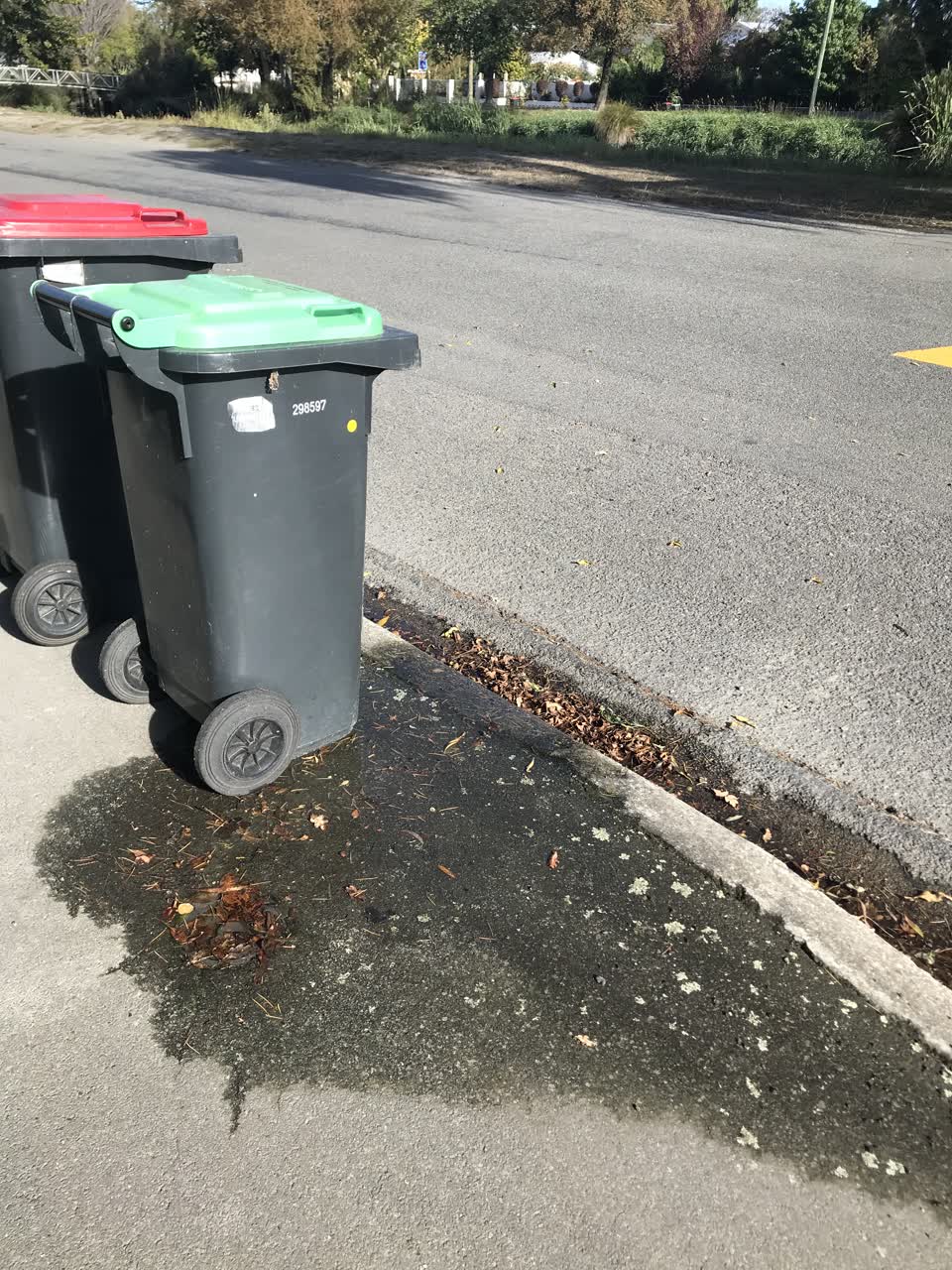 The photograph attached to this water leak report