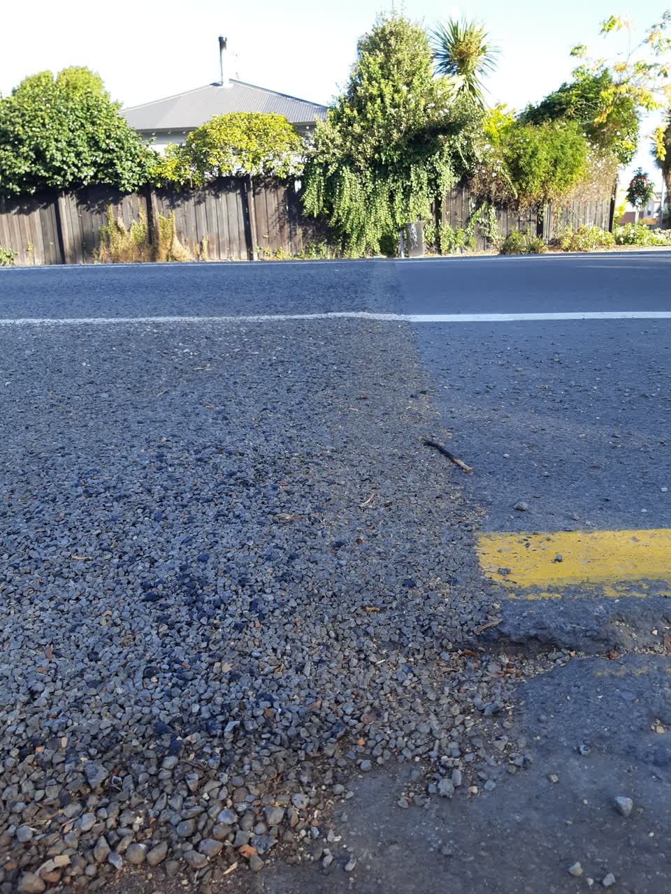 The photograph attached to this roading/streets report