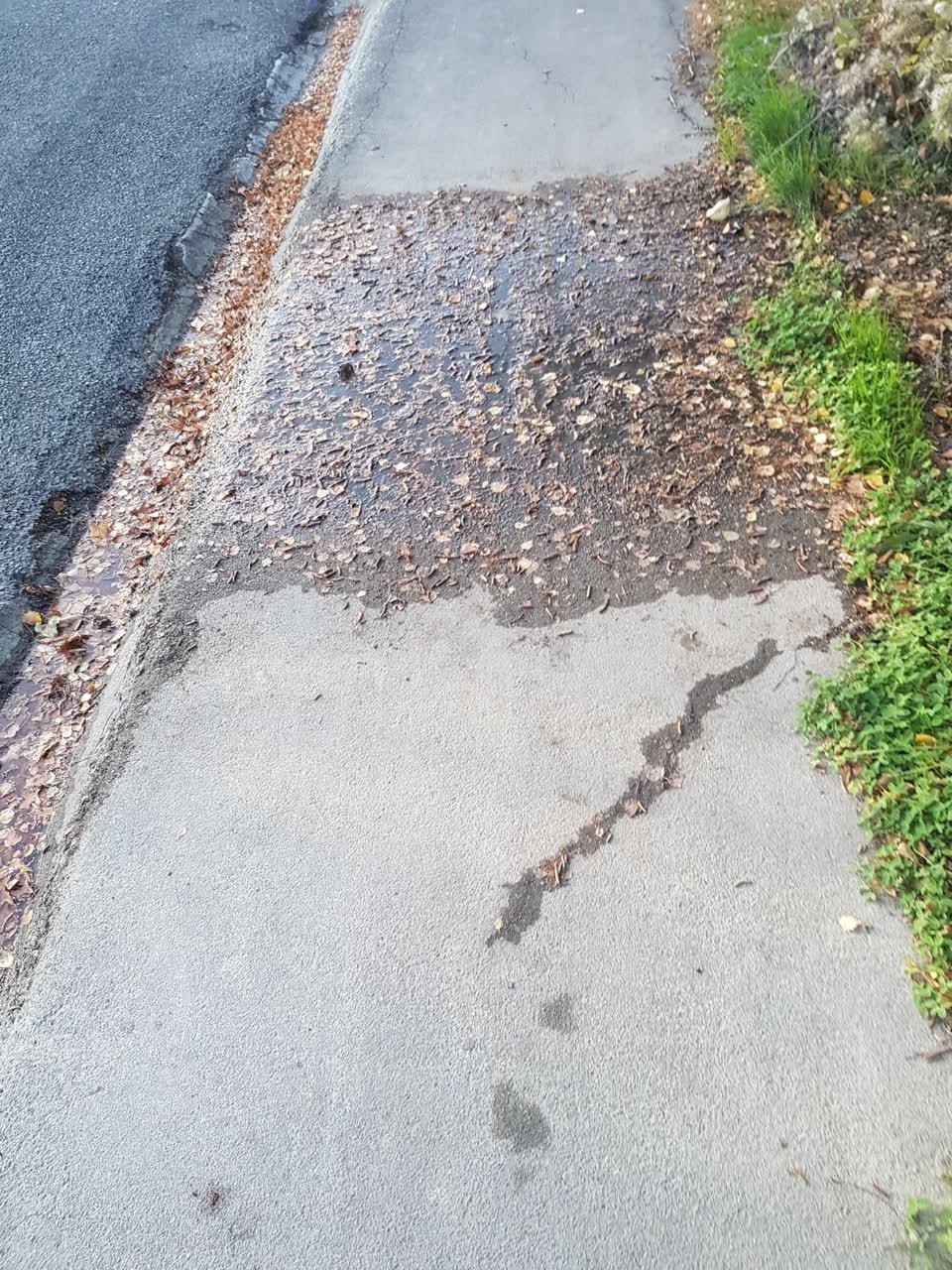 The photograph attached to this water leak report