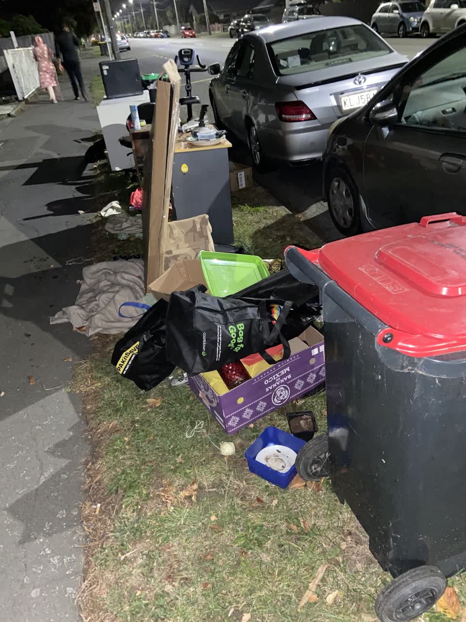 The photograph attached to this rubbish/recycling report