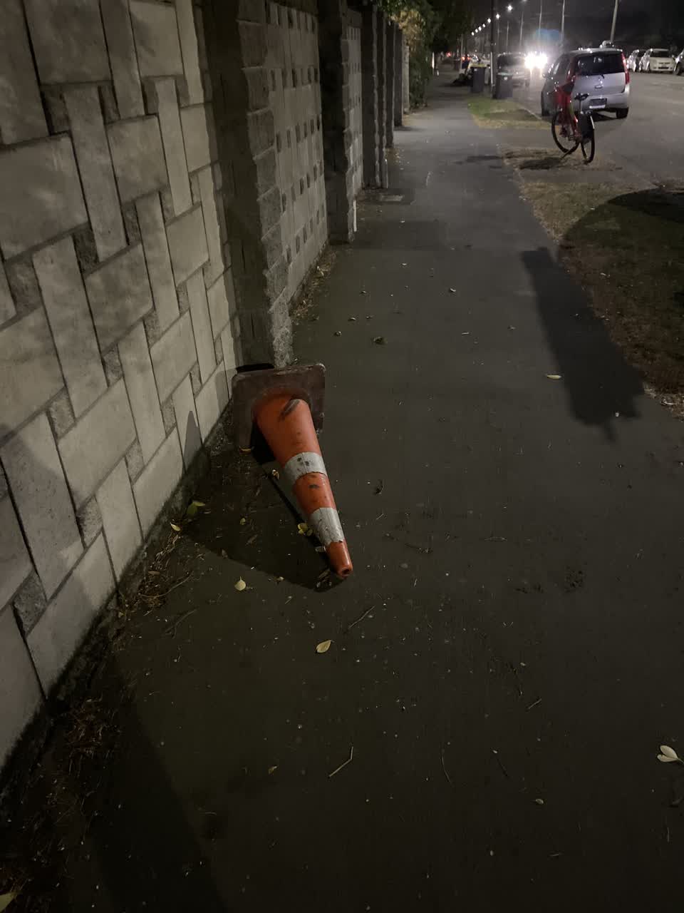 The photograph attached to this roading/streets report