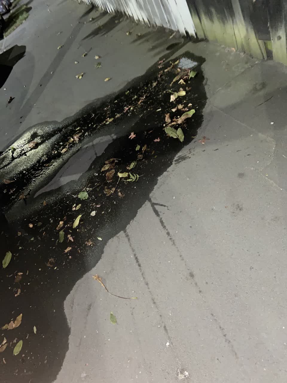 The photograph attached to this water leak report