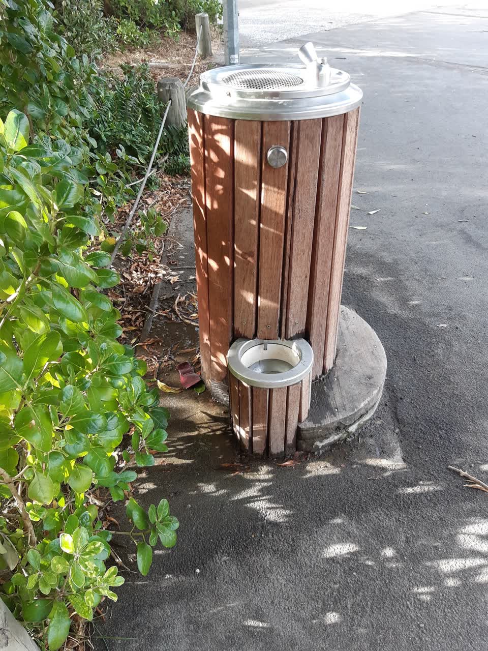 The photograph attached to this water leak report