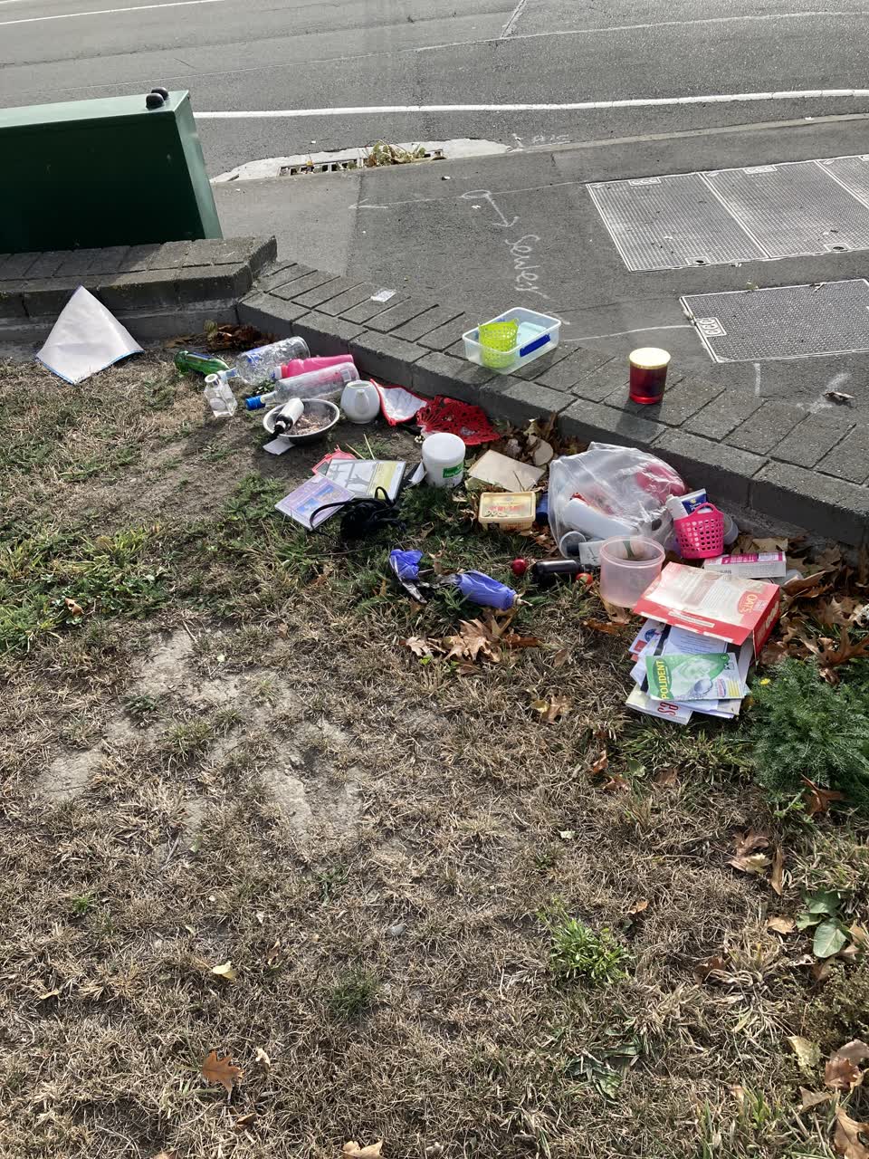 The photograph attached to this rubbish/recycling report