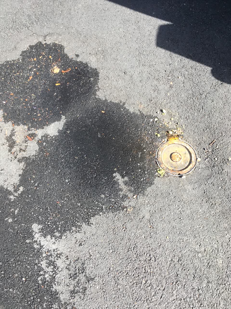 The photograph attached to this water leak report