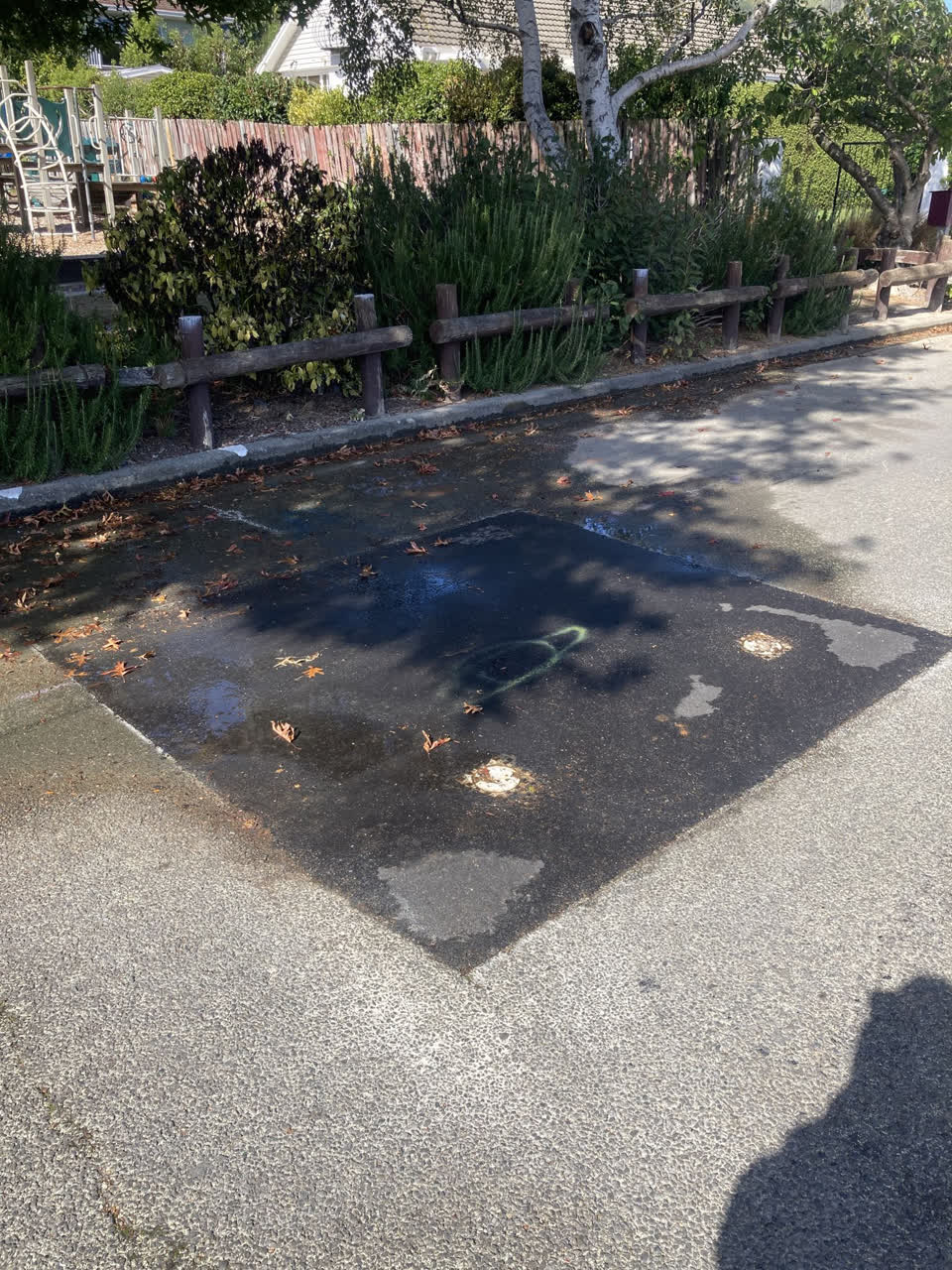 The photograph attached to this water leak report