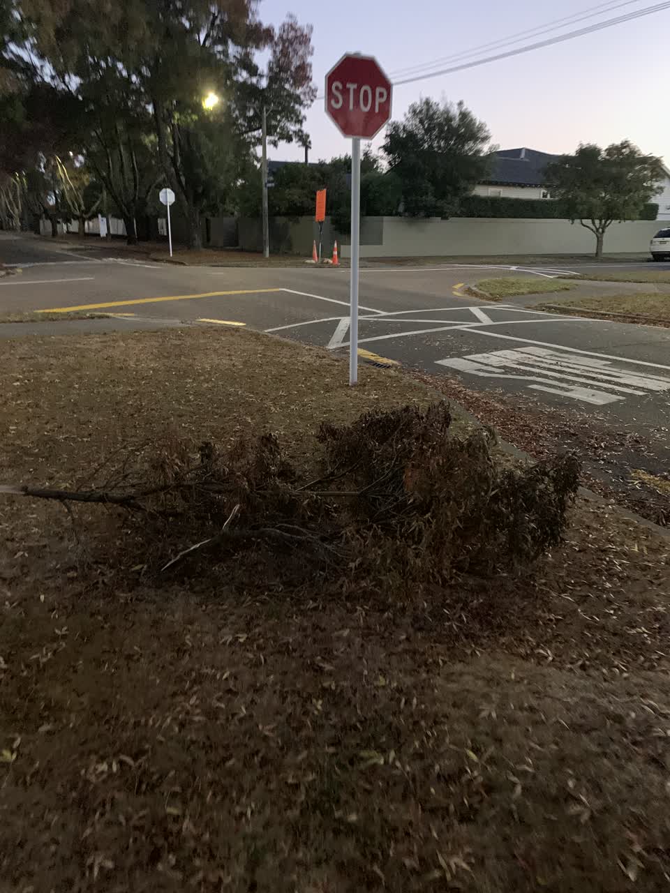 The photograph attached to this roading/streets report