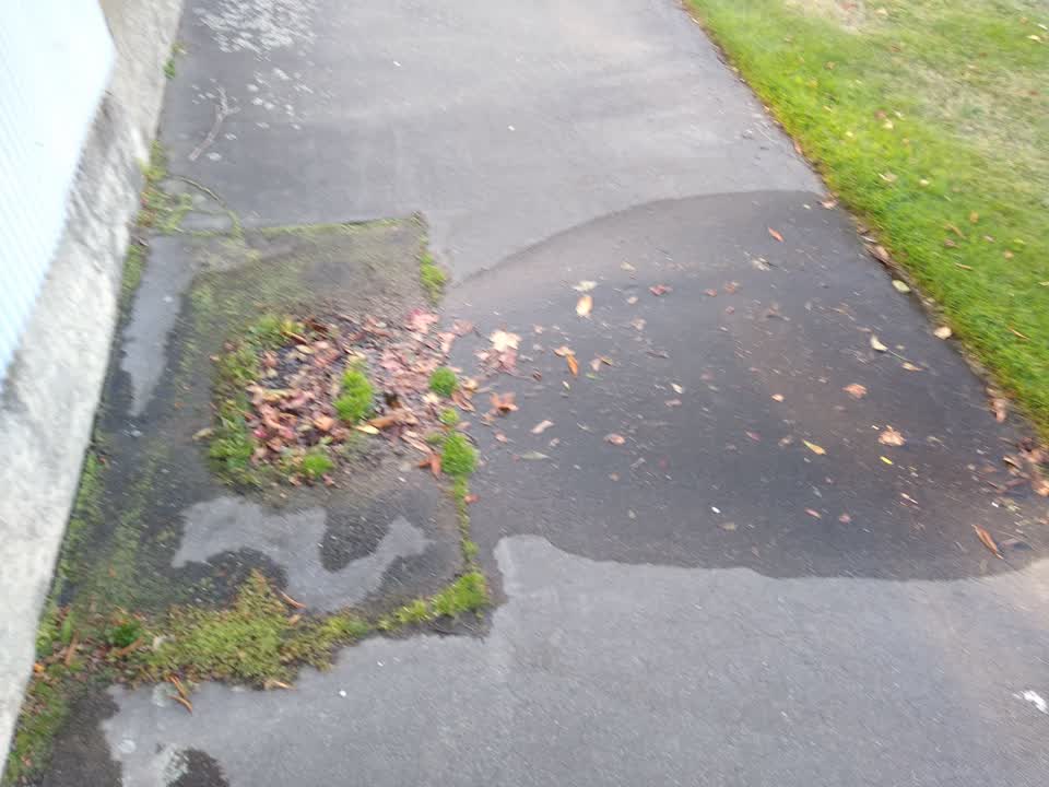 The photograph attached to this water leak report