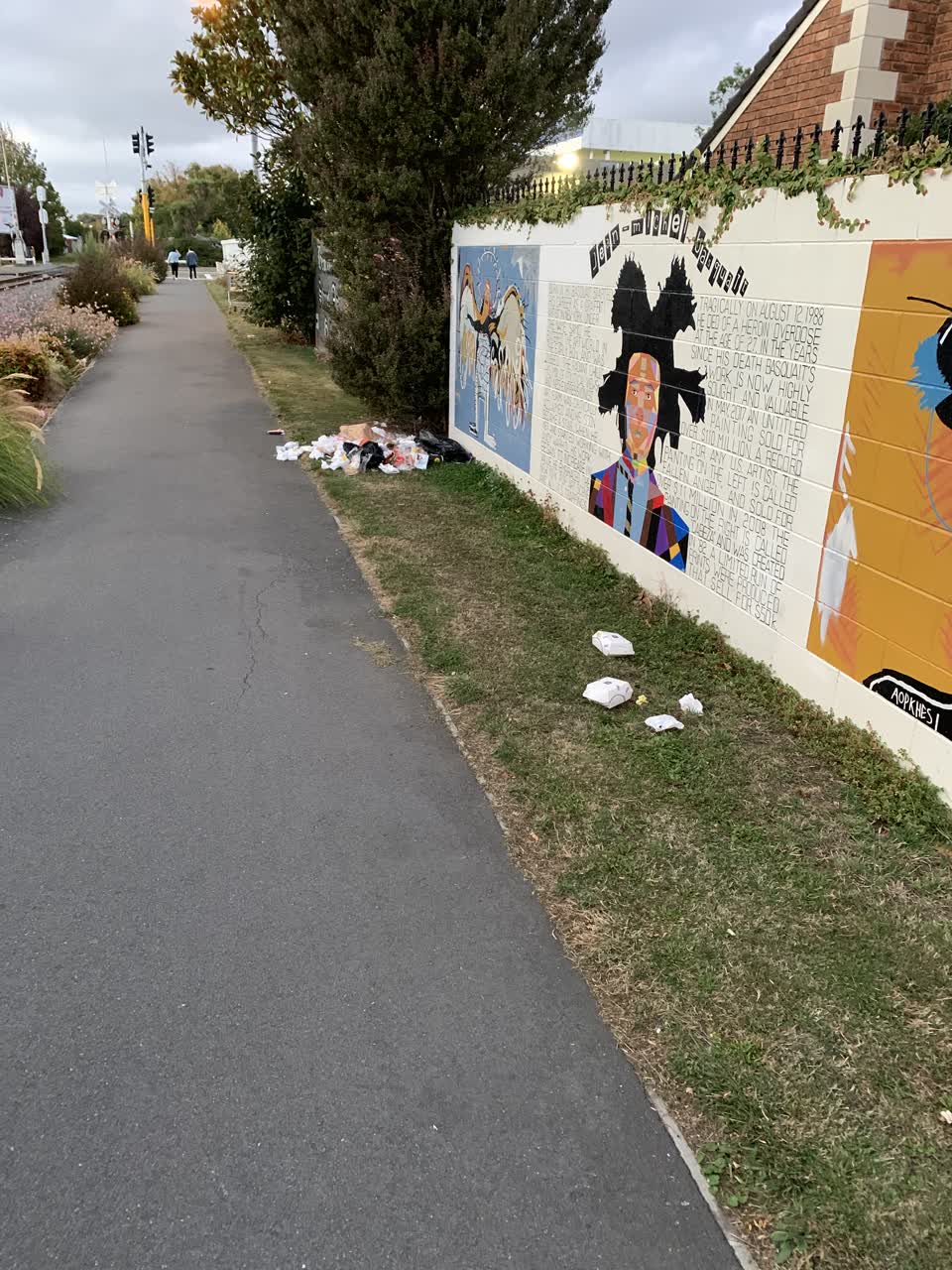 The photograph attached to this rubbish/recycling report