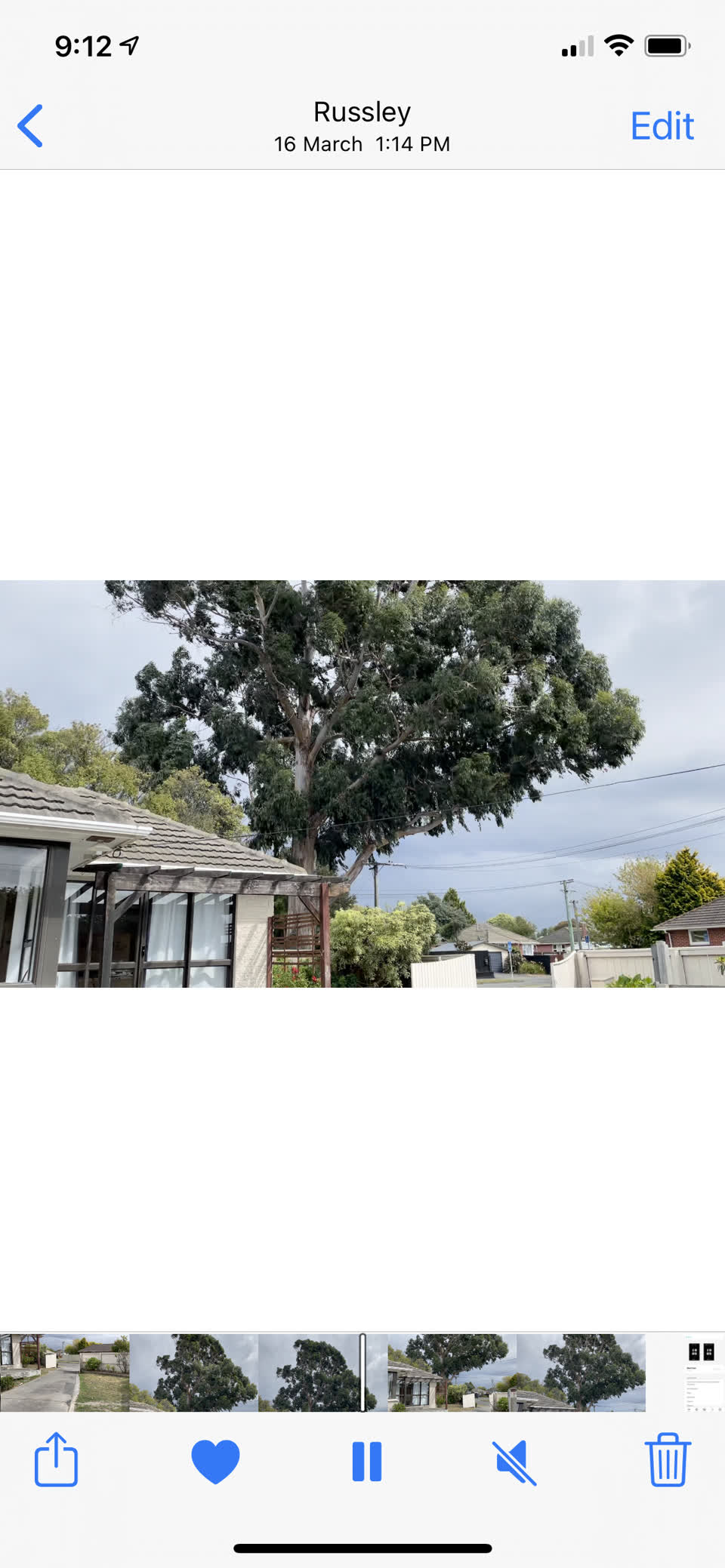 The photograph attached to this parks report