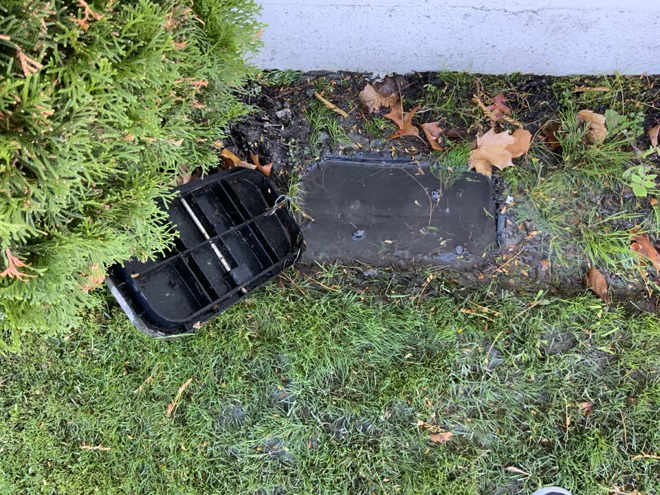 The photograph attached to this water leak report