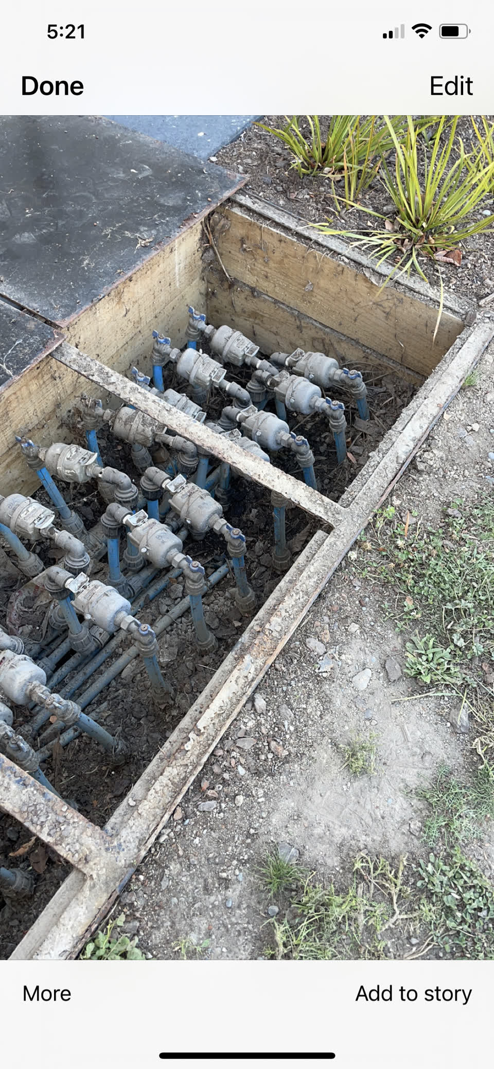 The photograph attached to this sewer - general report