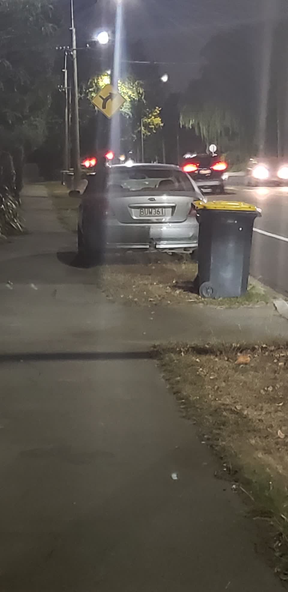 The photograph attached to this roading/streets report