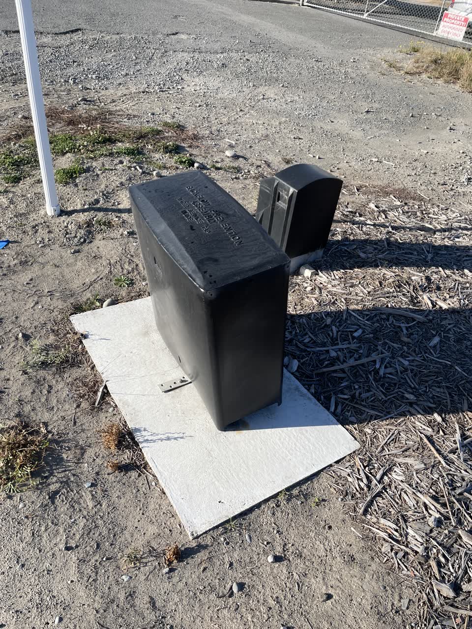 The photograph attached to this water supply report