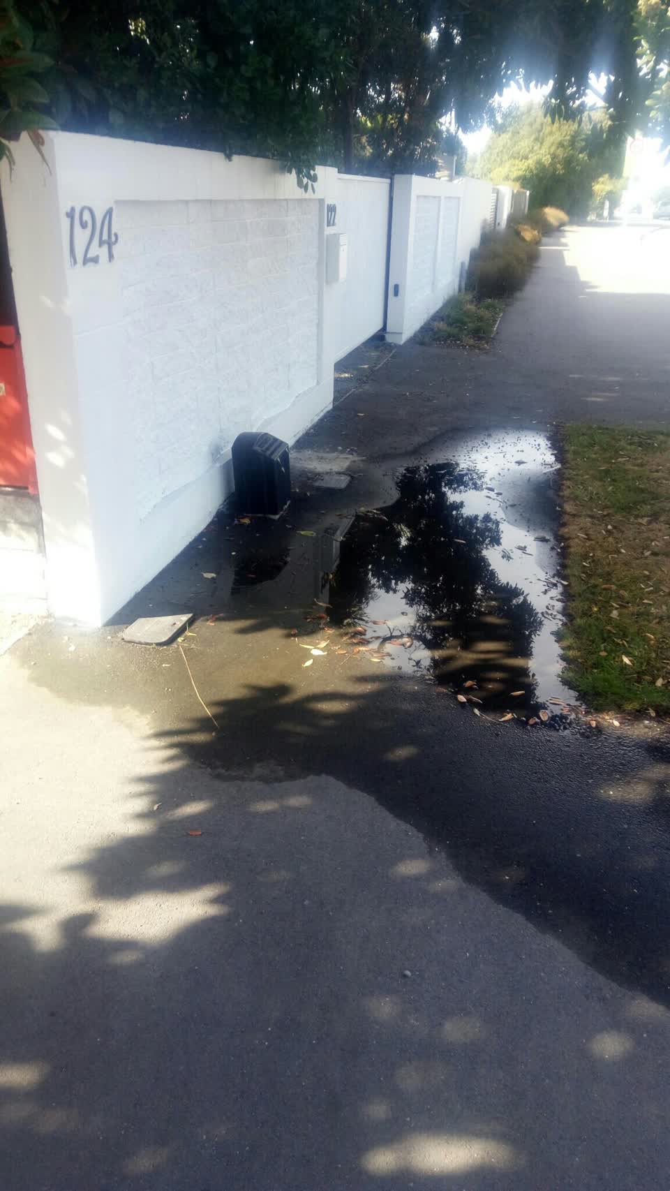 The photograph attached to this water leak report