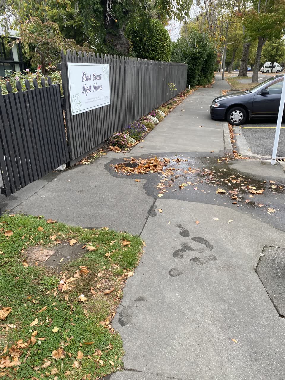 The photograph attached to this water leak report