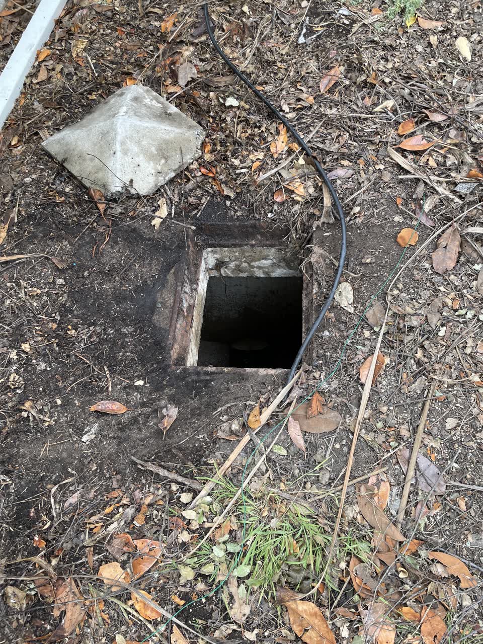 The photograph attached to this wastewater/stormwater report