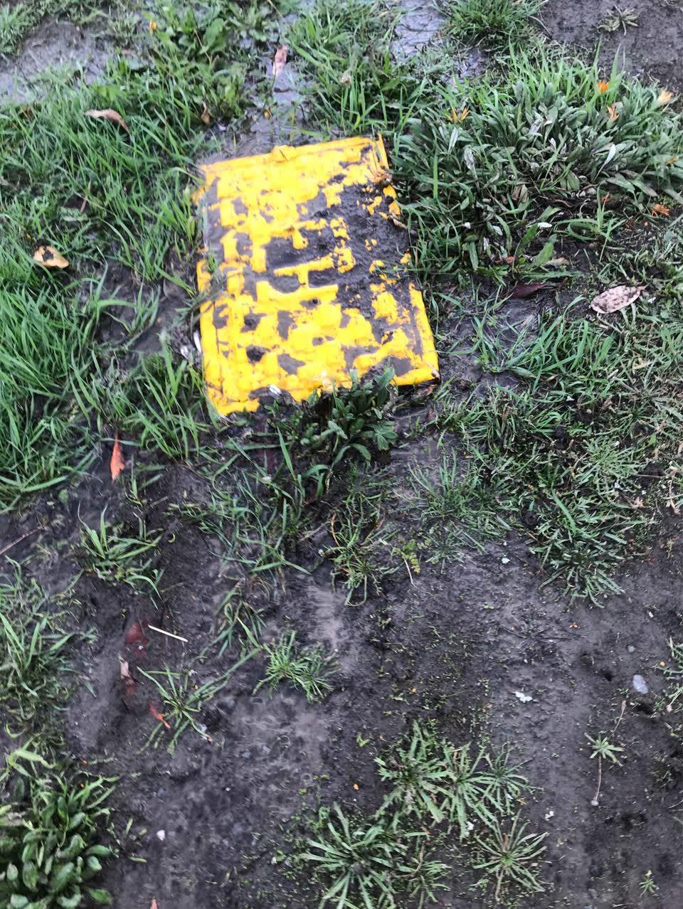 The photograph attached to this water leak report