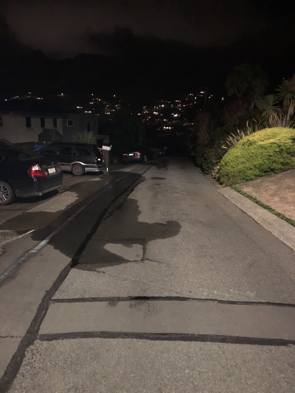 The photograph attached to this water leak report
