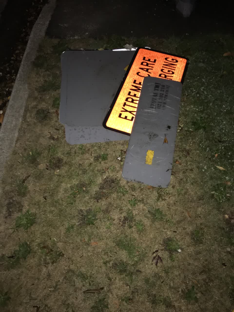 The photograph attached to this roading/streets report
