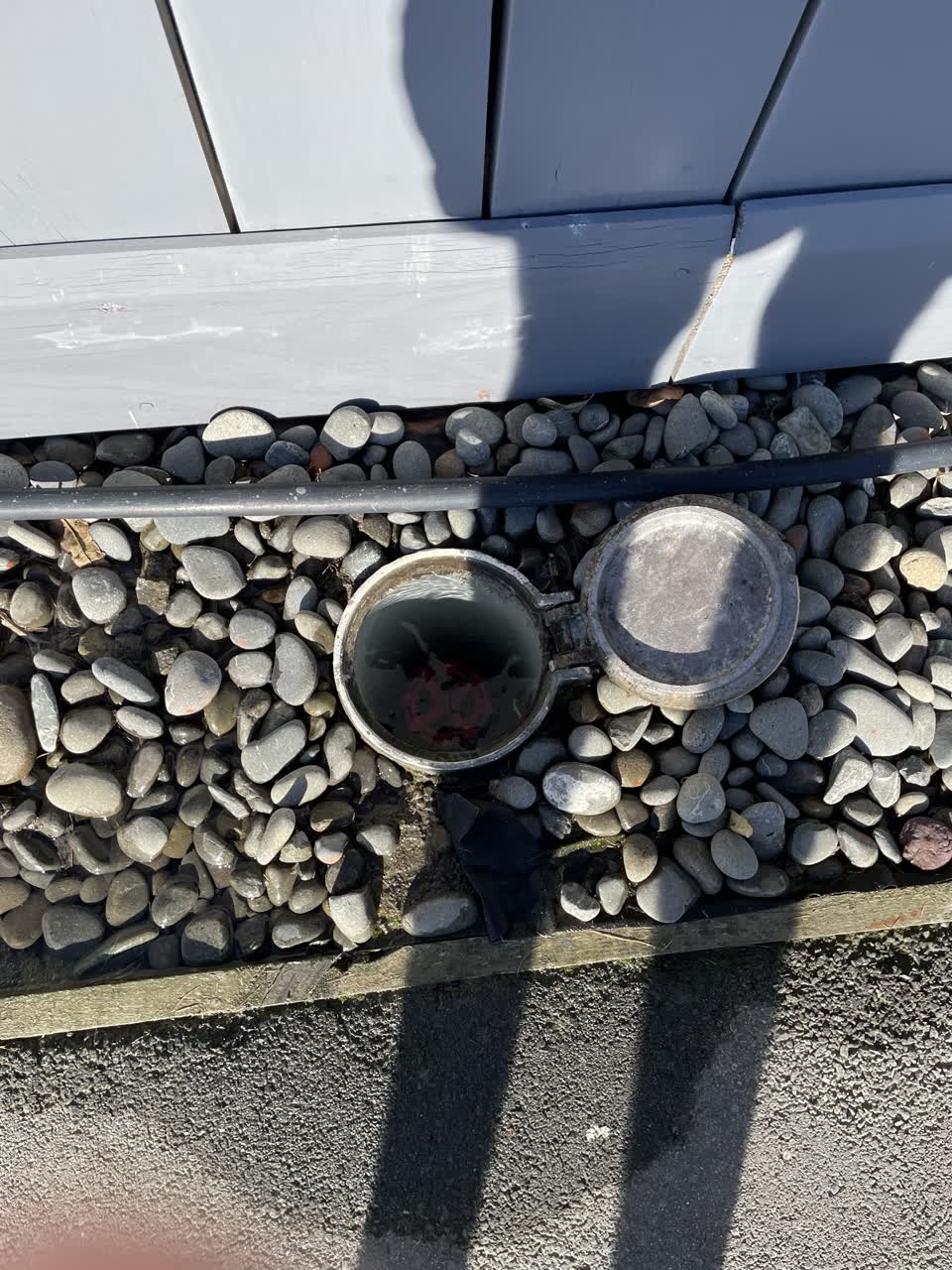 The photograph attached to this water leak report