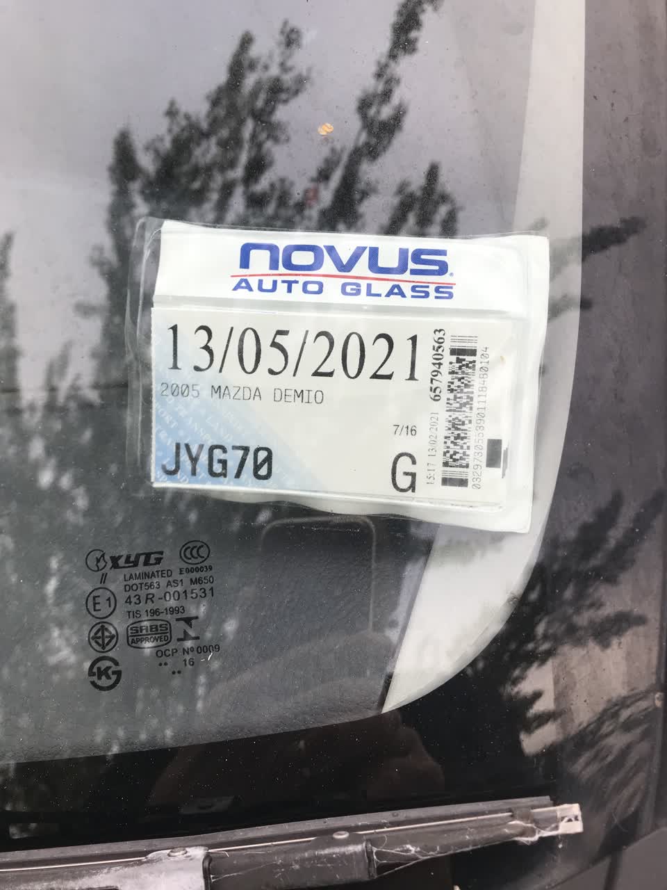 The photograph attached to this roading/streets report