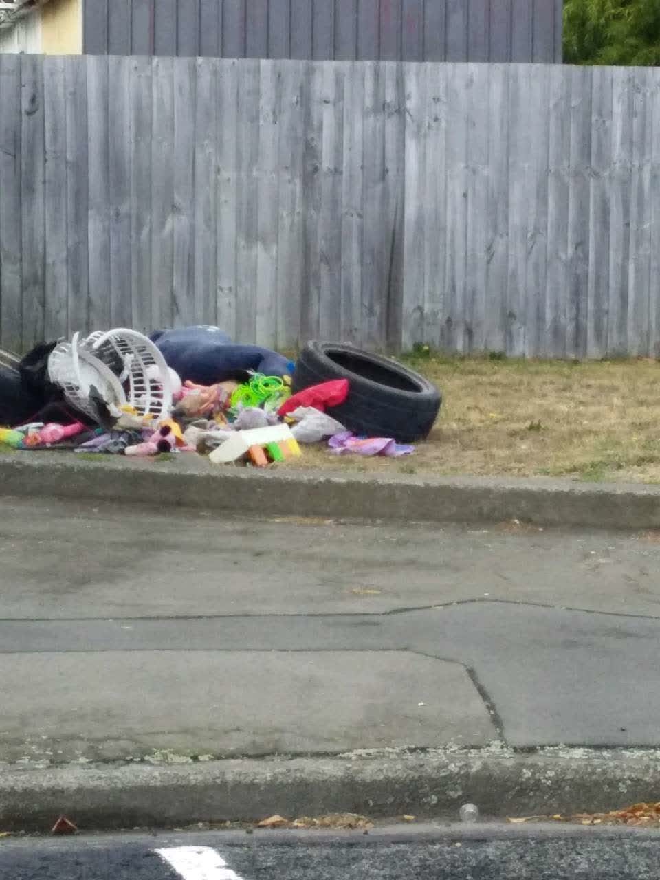The photograph attached to this rubbish/recycling report