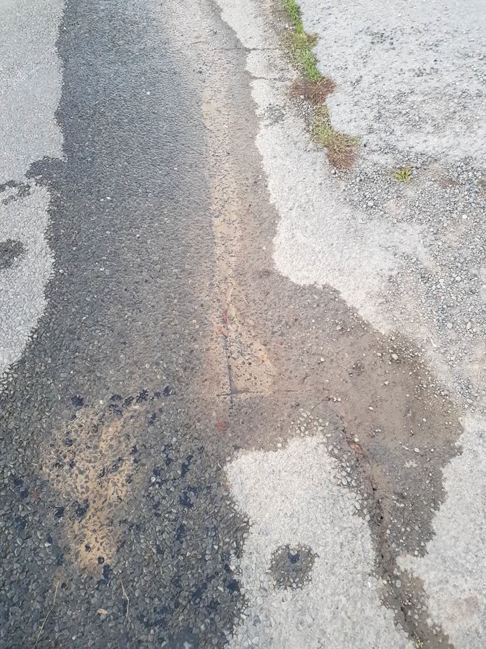The photograph attached to this water leak report