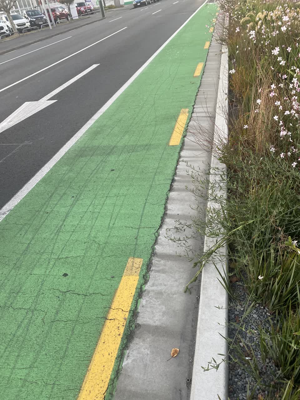 The photograph attached to this roading/streets report