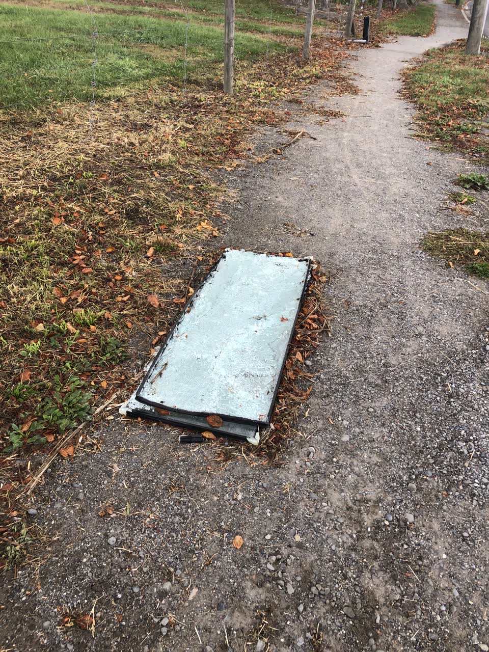 The photograph attached to this rubbish/recycling report