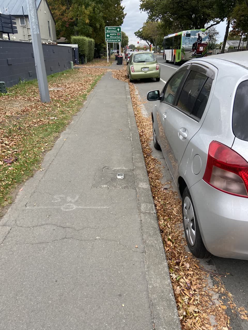 The photograph attached to this roading/streets report