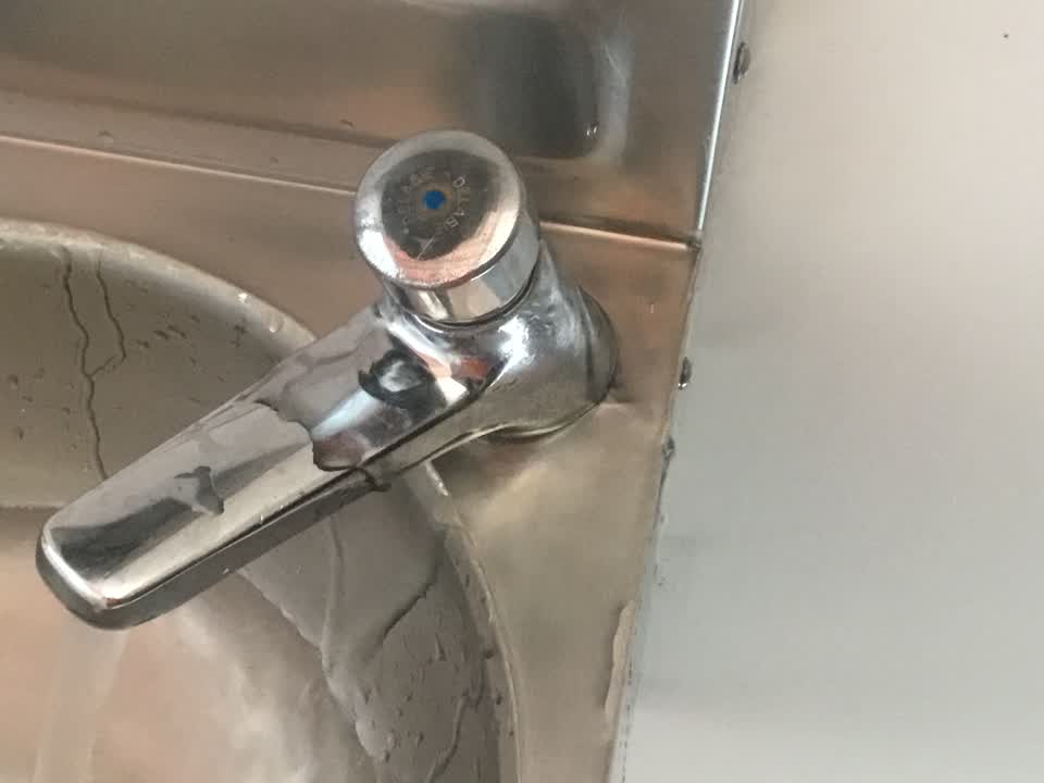 The photograph attached to this water leak report