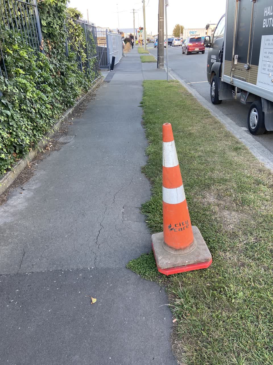 The photograph attached to this roading/streets report
