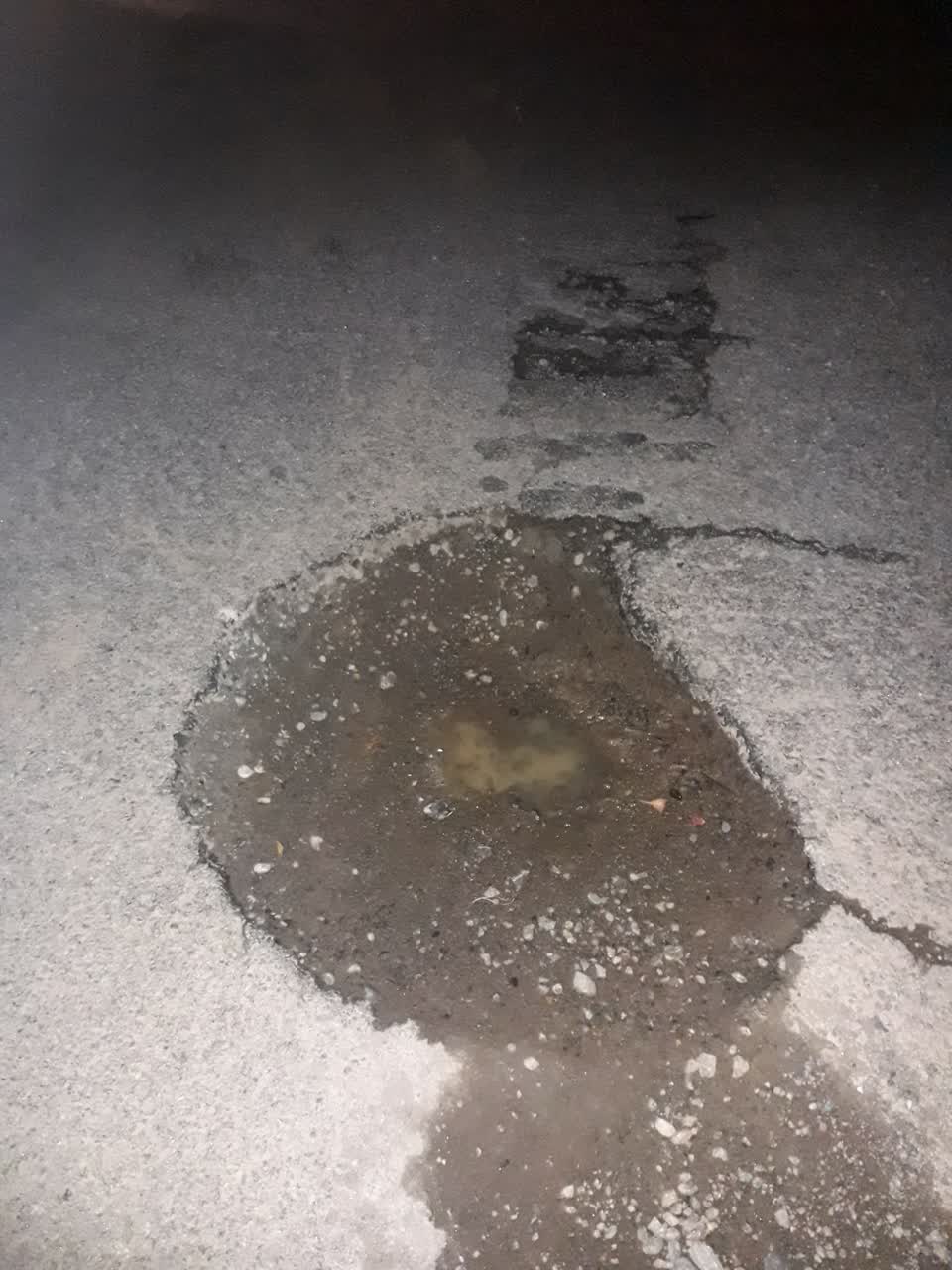 The photograph attached to this roading/streets report