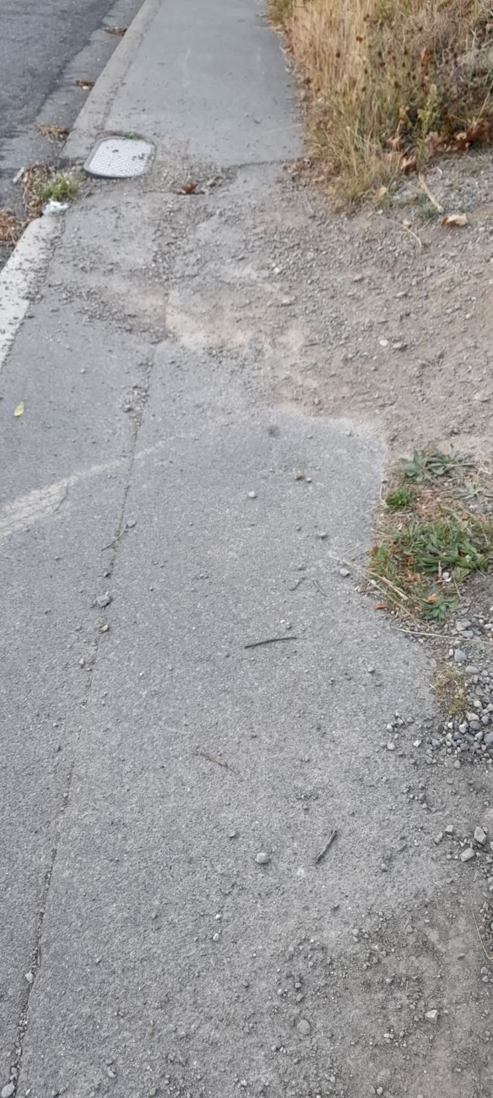 The photograph attached to this roading/streets report
