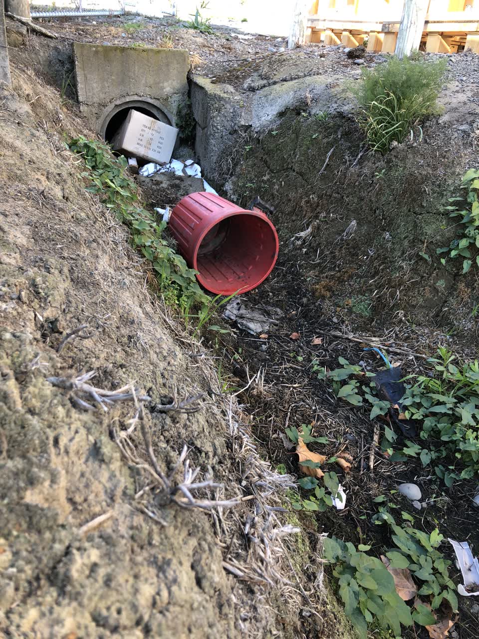 The photograph attached to this wastewater/stormwater report