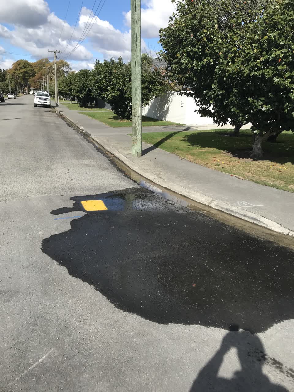 The photograph attached to this water leak report