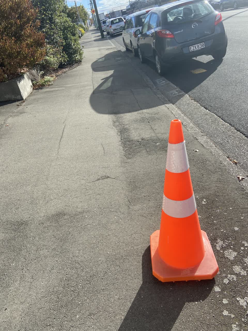 The photograph attached to this roading/streets report
