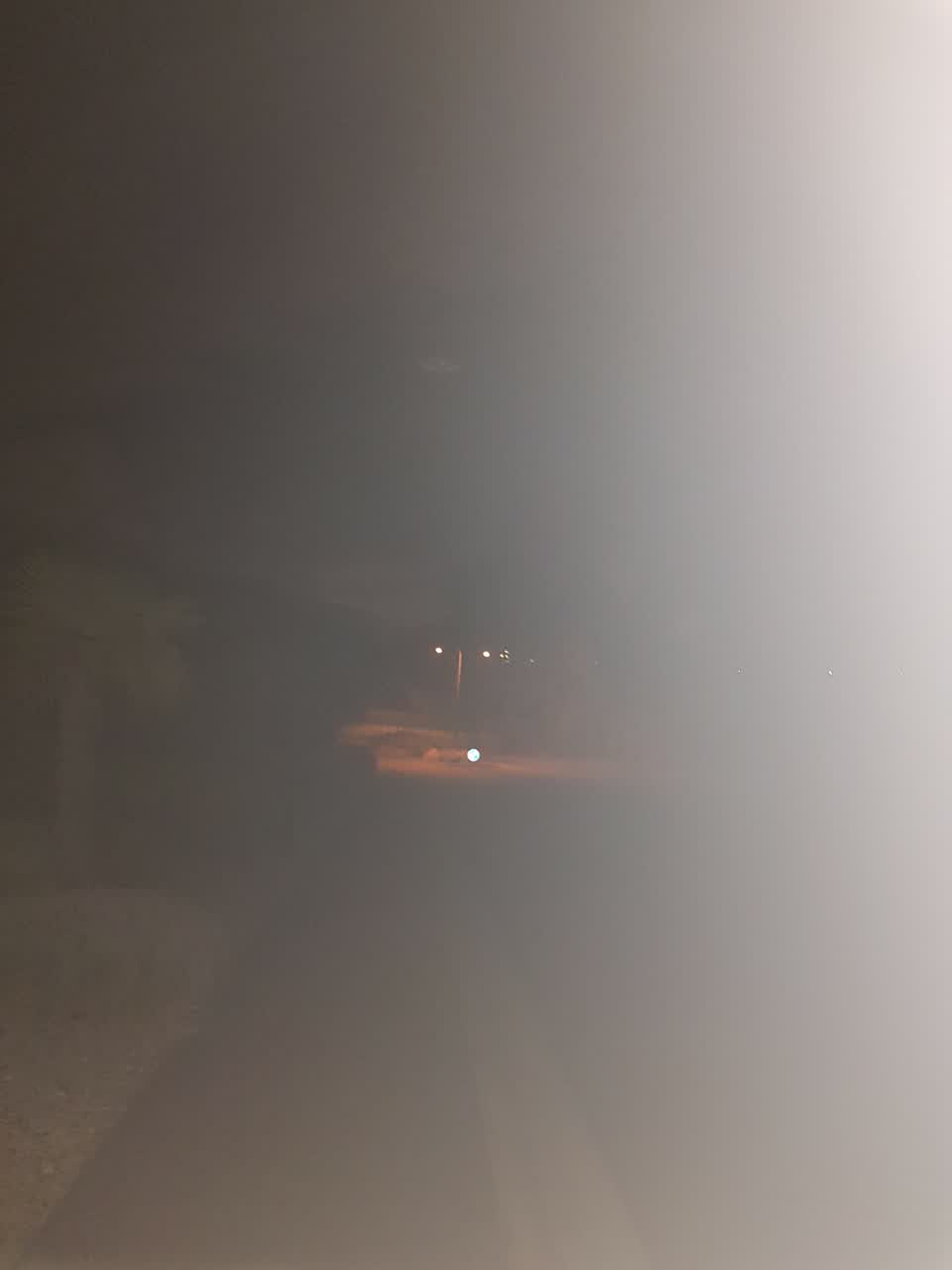 The photograph attached to this street light outage report