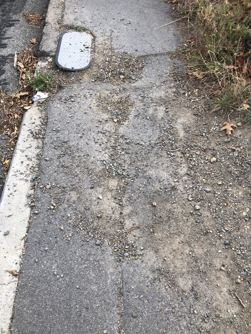 The photograph attached to this roading/streets report