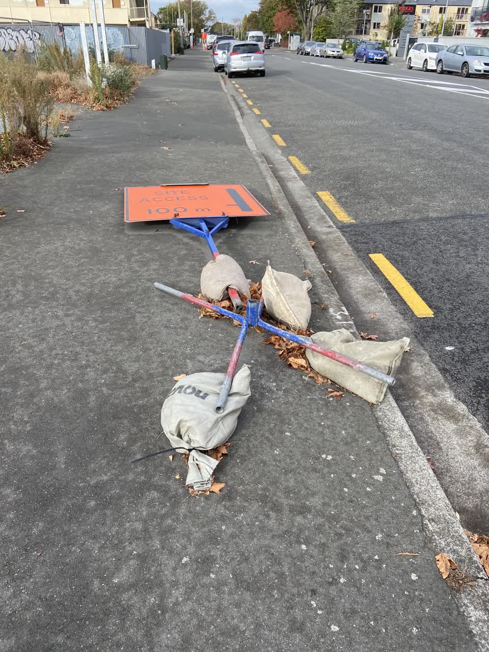The photograph attached to this roading/streets report