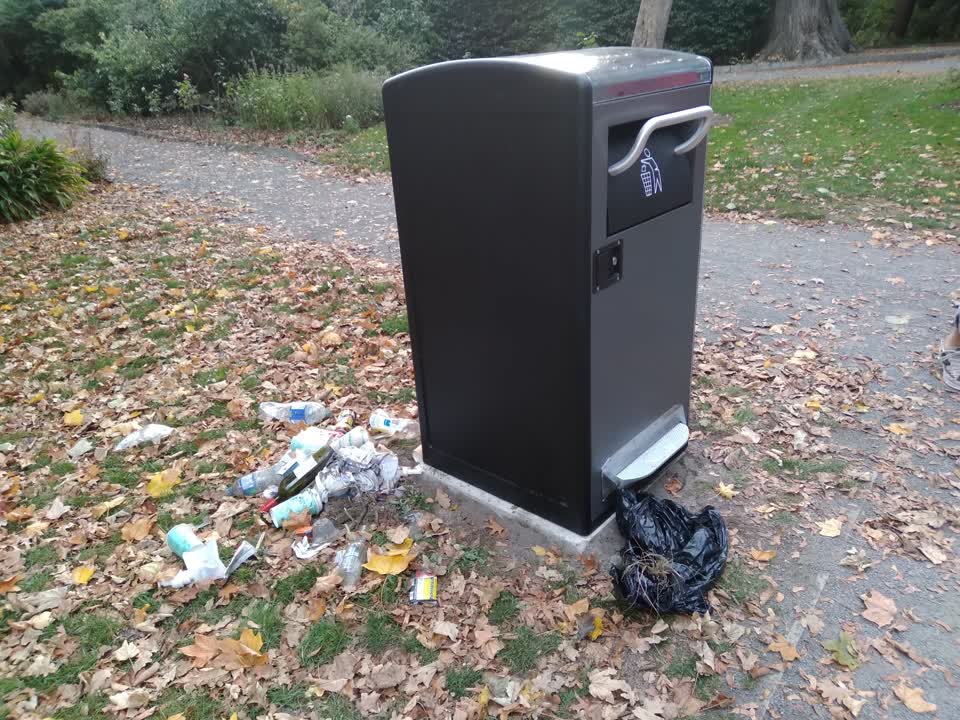 The photograph attached to this rubbish/recycling report