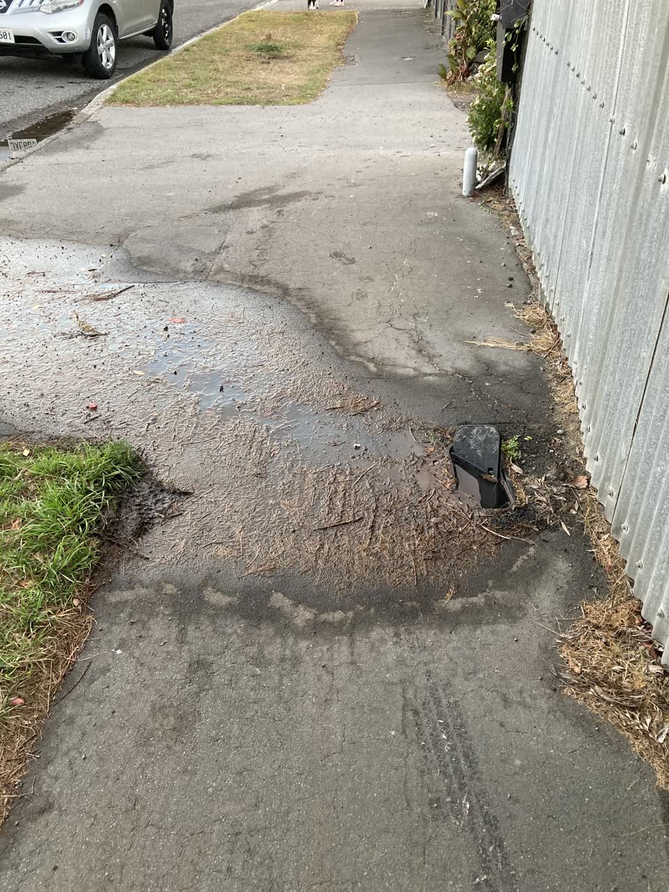 The photograph attached to this water leak report