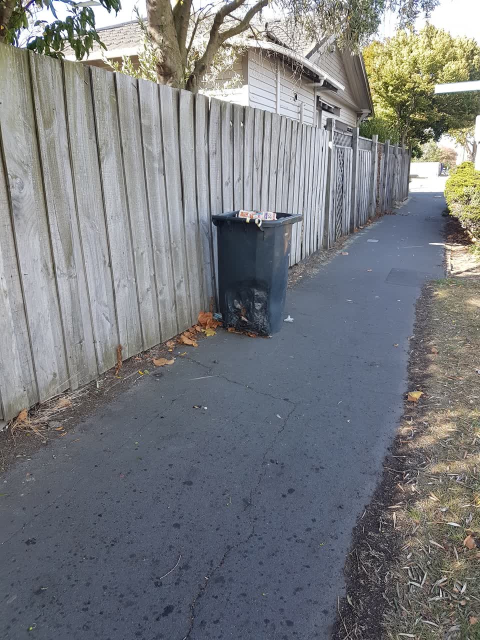 The photograph attached to this rubbish/recycling report