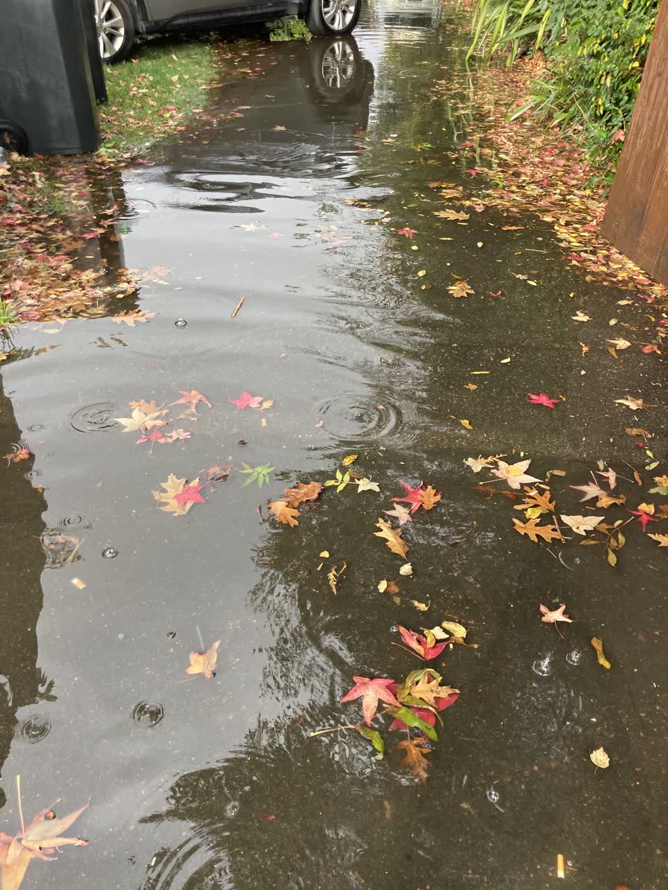 The photograph attached to this flooding report