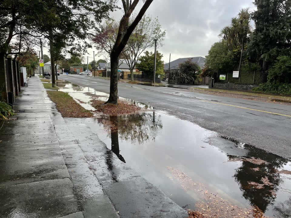 The photograph attached to this flooding report