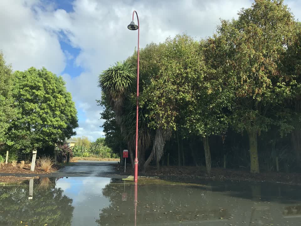 The photograph attached to this flooding report